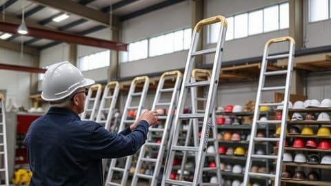 Aluminium ladders & safety helmets factory — Trading for sale in UAE