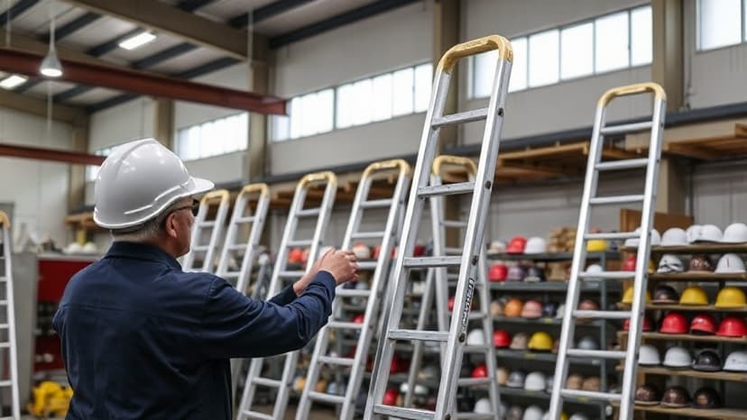 Aluminium ladders & safety helmets factory — Trading for sale in UAE